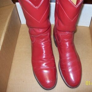 Justin Roper Red Boots sz 6A